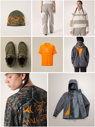 Arc'teryx x Walk Gently 2026 "Salish Winter" Collection. Photo via Walk Gently.