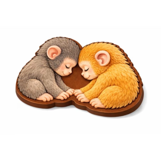 Punch the Monkey & His Bestie Crocs Jibbitz