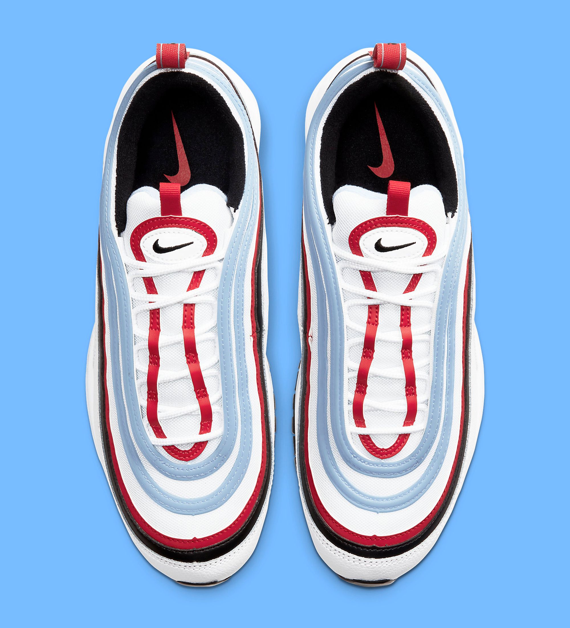 Air max 97 clearance white and baby blue