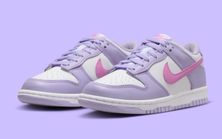 The Nike Dunk Low Appears With A "Beyond Pink" Swoosh