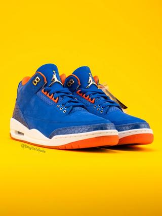 Air Jordan 3 P.E. gifted to the Florida Gators Men's Basketball Team for winning the NCAA 2024-2025 Championship. Photo via Instagram user @EnglishSole.