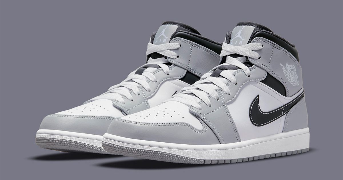 nike aj1 jordan 1 mid light smoke grey