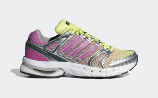 Women's adidas AdiStar Control 5 "Semi Pulse Lilac/Semi Frozen Yellow" (SKU: IH1802).