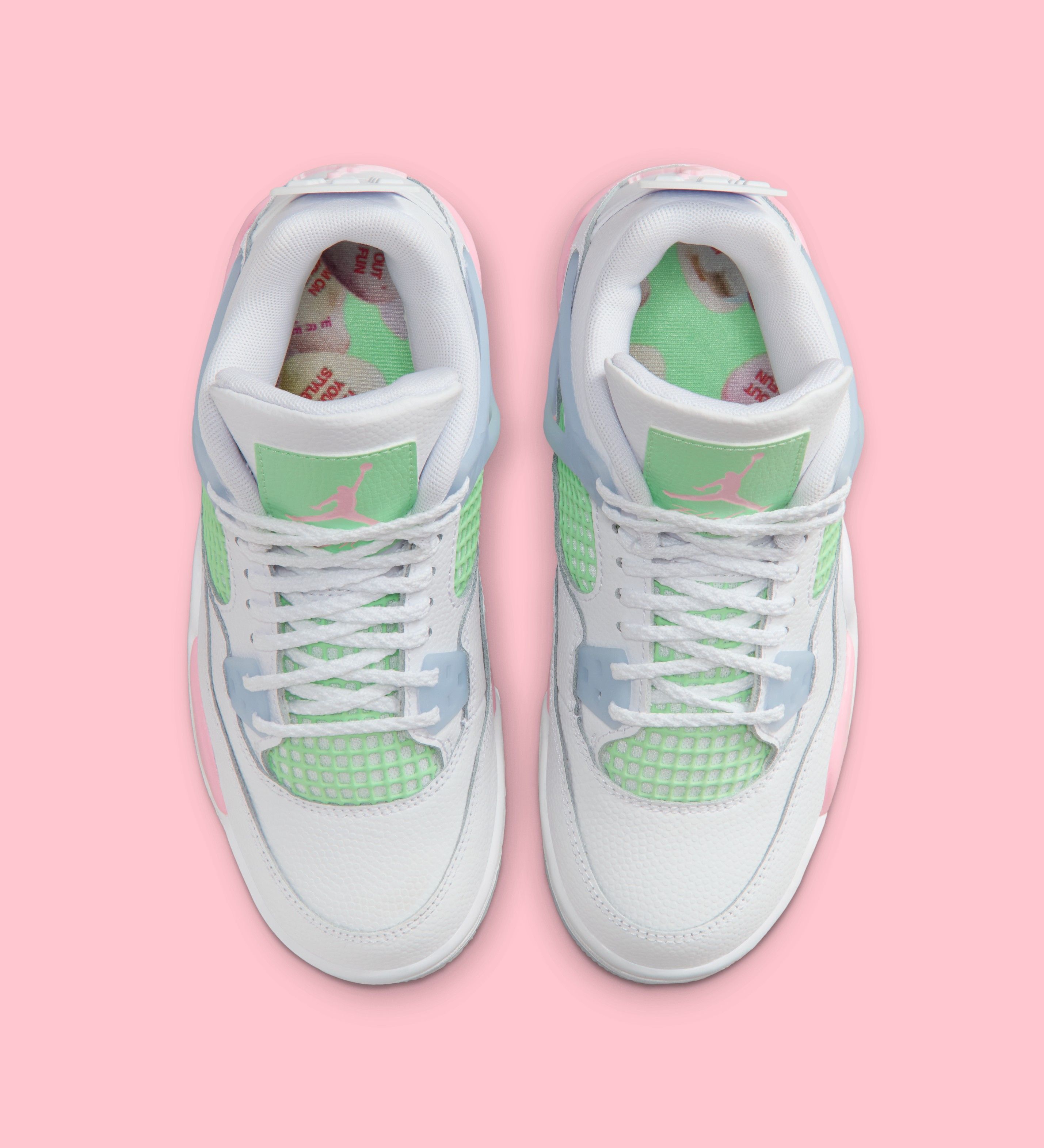 jordan 4 green and pink