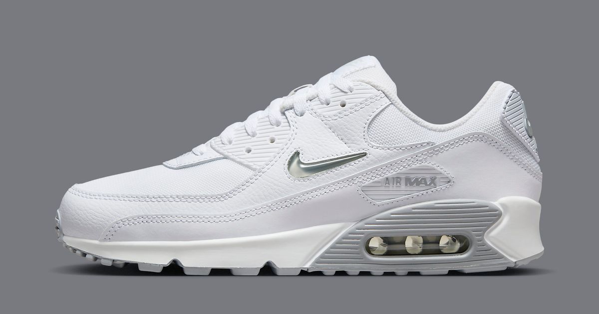 NIB Men Nike Air Max 90 jewel white royal Size 9 - Nike Air Max 90 Jewel - White Game Royal | eBay main image 3