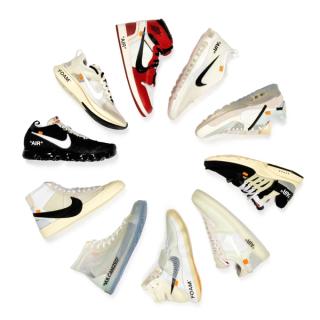 Virgil Abloh's 2017 OFF-WHITE x Nike "THE TEN" collection.