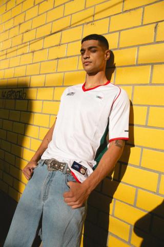 Mexico 2002 Away Jersey Reissue by Atlética (white). Photo via Atlética/MARGO STUDIO.