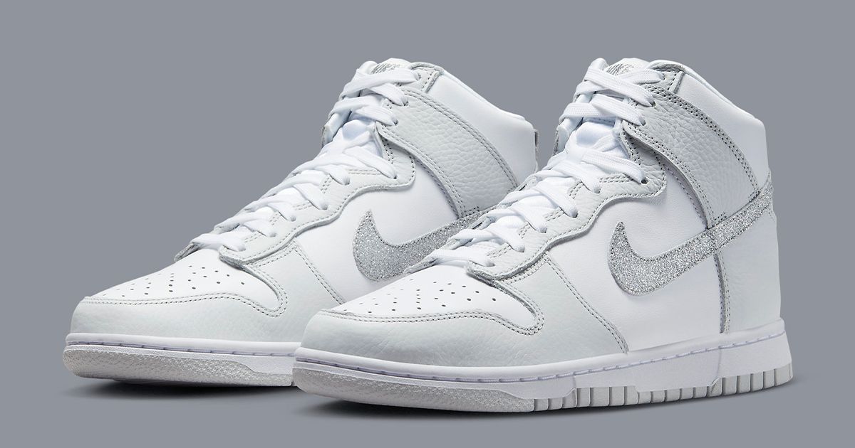 Dunk high silver clearance
