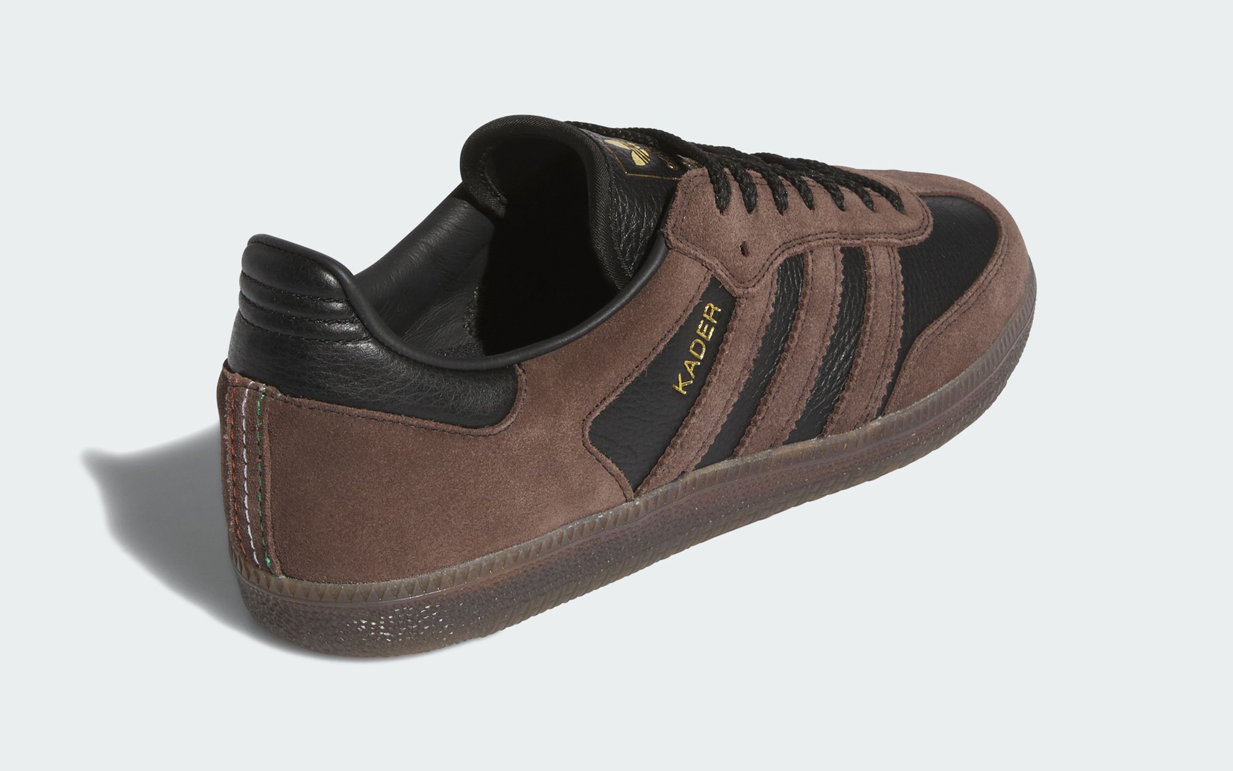 adidas gazelle silver green womens Adidas Samba ADV X Kader, core black/brown/gum (mens sizing) – Tiki Room  Skateboards main image 0