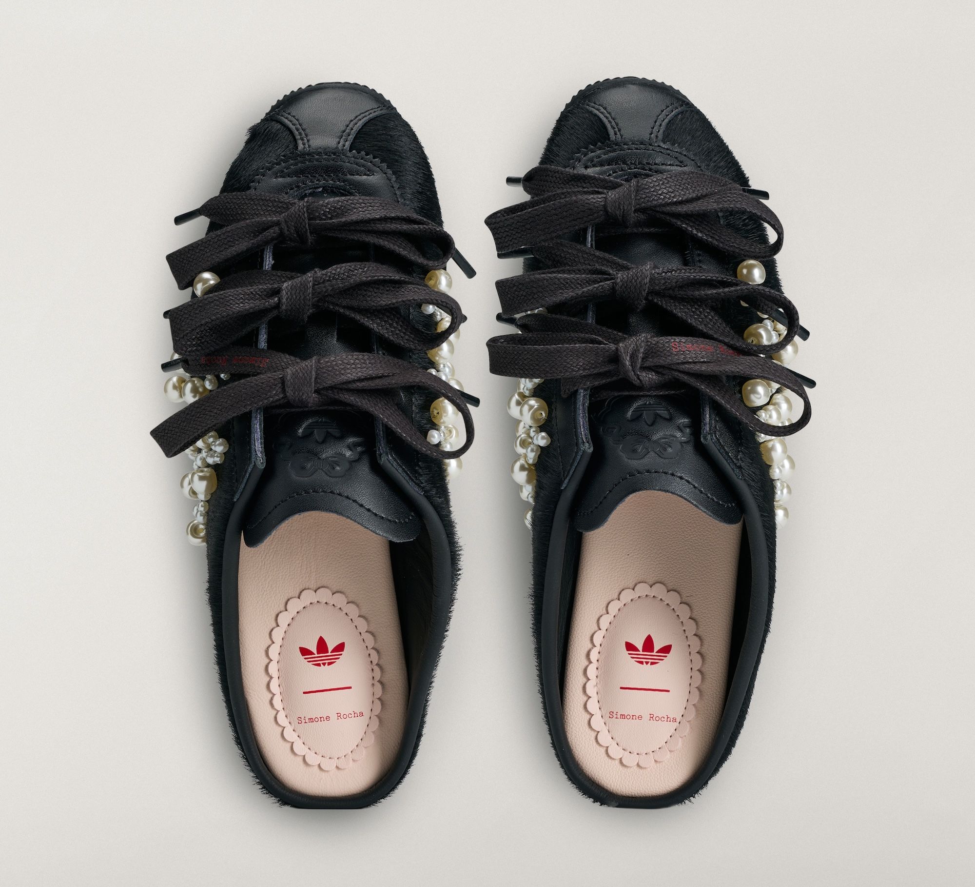 Simone Rocha x adidas Japan Slip-On "Black" (SKU: KH7275). Photo via adidas.