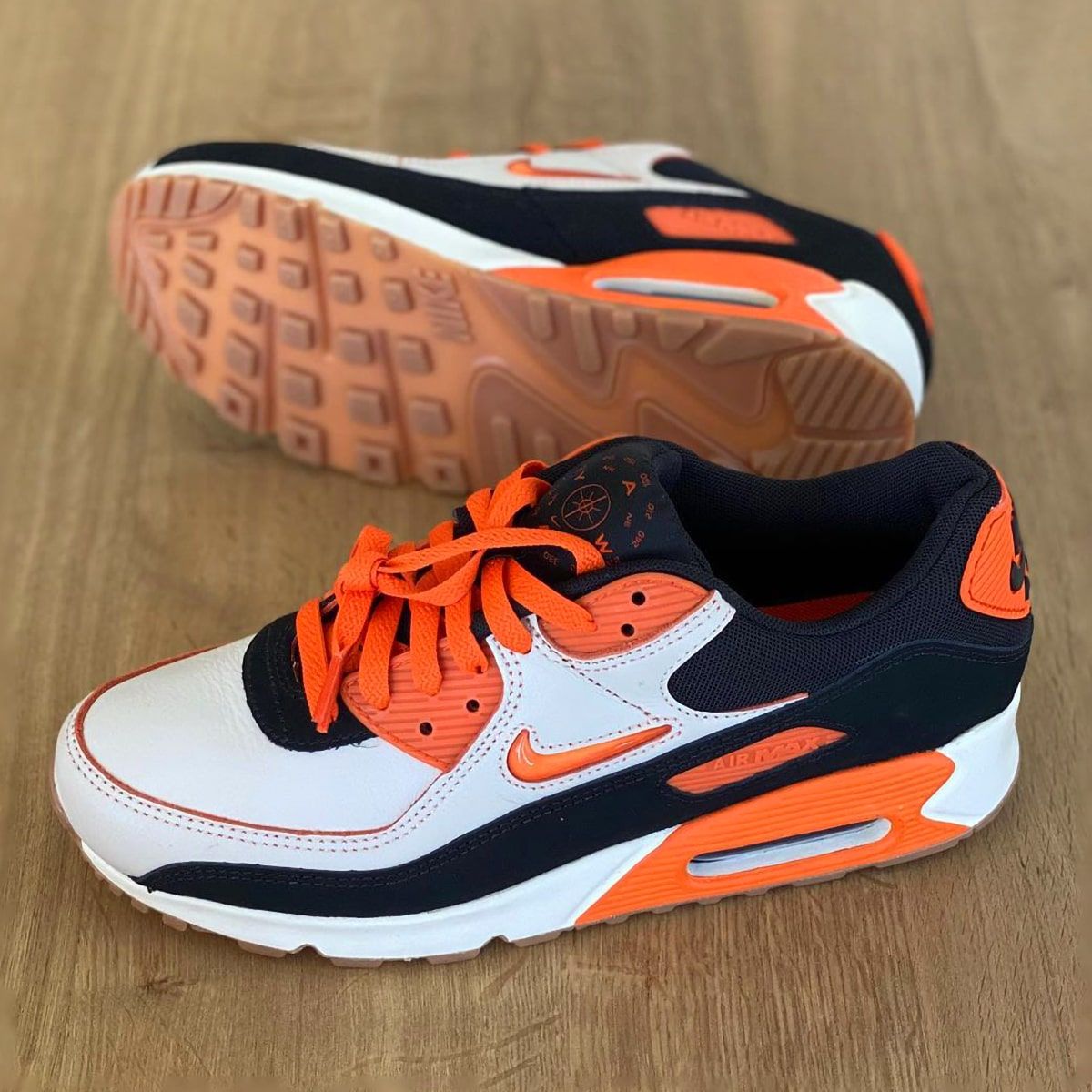 Air max 90 premium sales orange