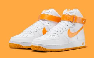 The Nike Air Force 1 High Surfaces in "White" and "Sundial"