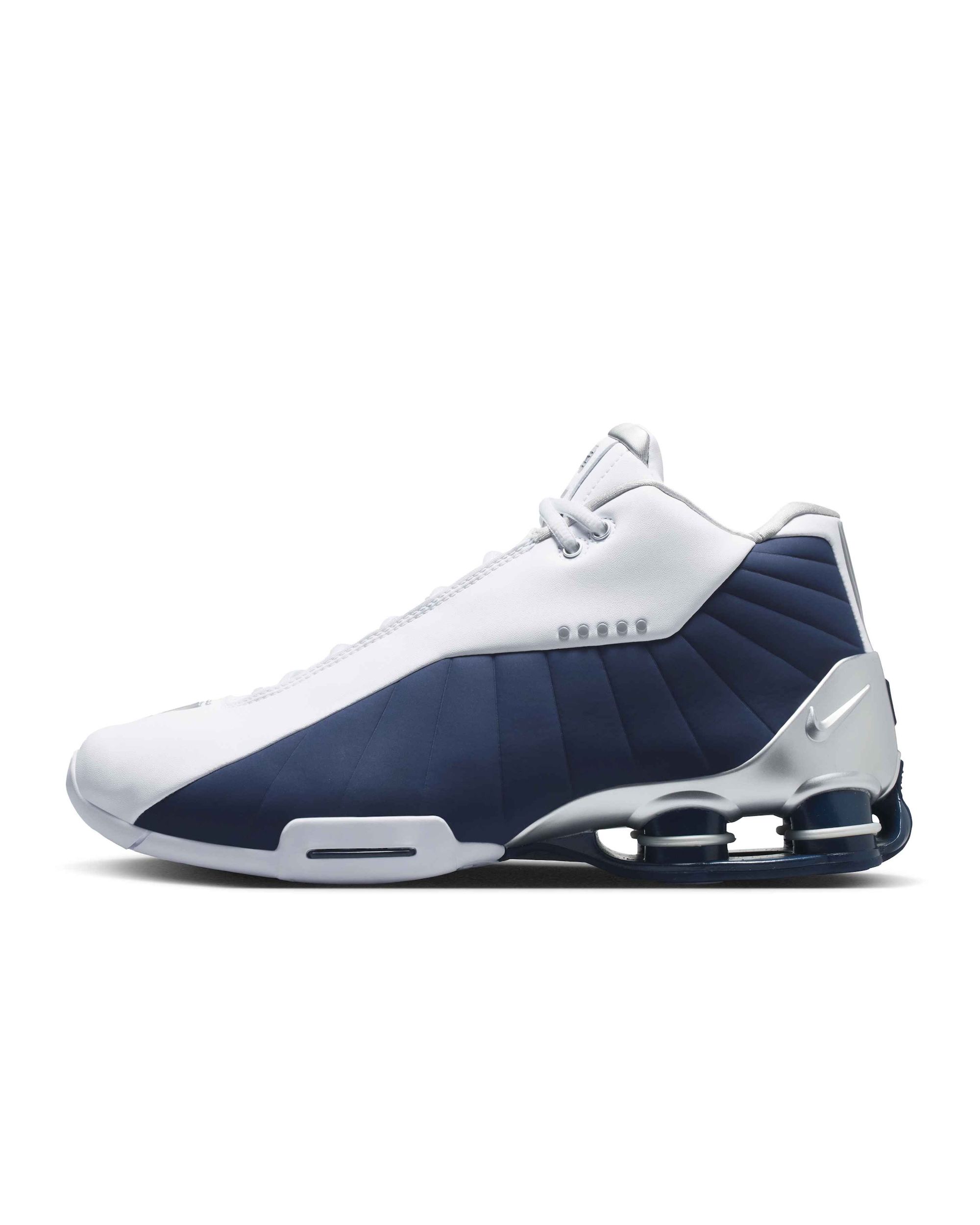 Nike Shox BB4 "Olympic" (June 2026 Release, SKU: IR1983-100). Photo via Nike.