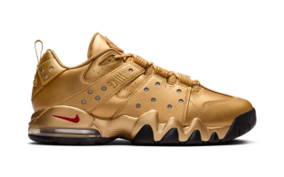 Nike SB Air Max2 CB '94 "Metallic Gold" sneaker.