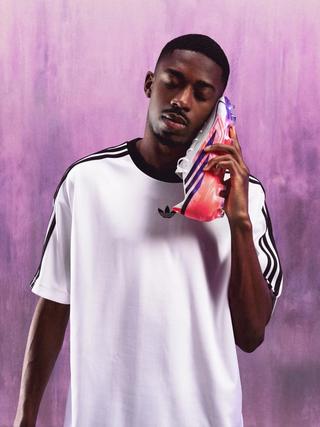 Ousmane Dembélé for adidas "Chaos vs Control" F50 HYPERFAST Boots. Photo via adidas.
