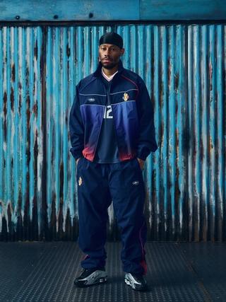 France-inspired tracksuit & jersey combinations by Corteiz. Photo via Corteiz.