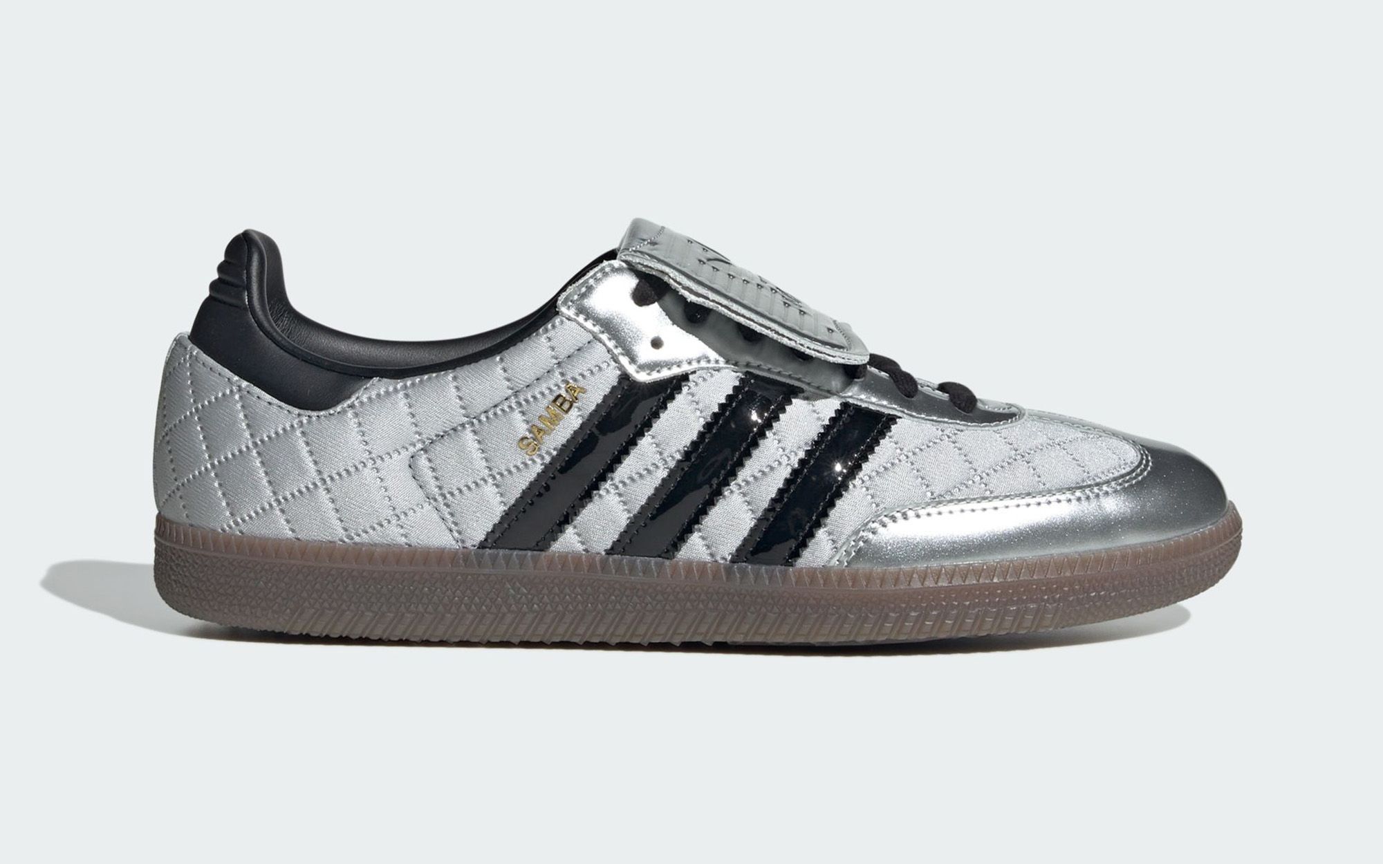adidas gazelle silver green womens adidas Samba Indoor Shoes, Black/White/Red / 9 main image 0