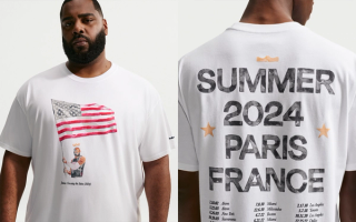 Nike LeBron 23 "Old Glory" Graphic T-Shirt.