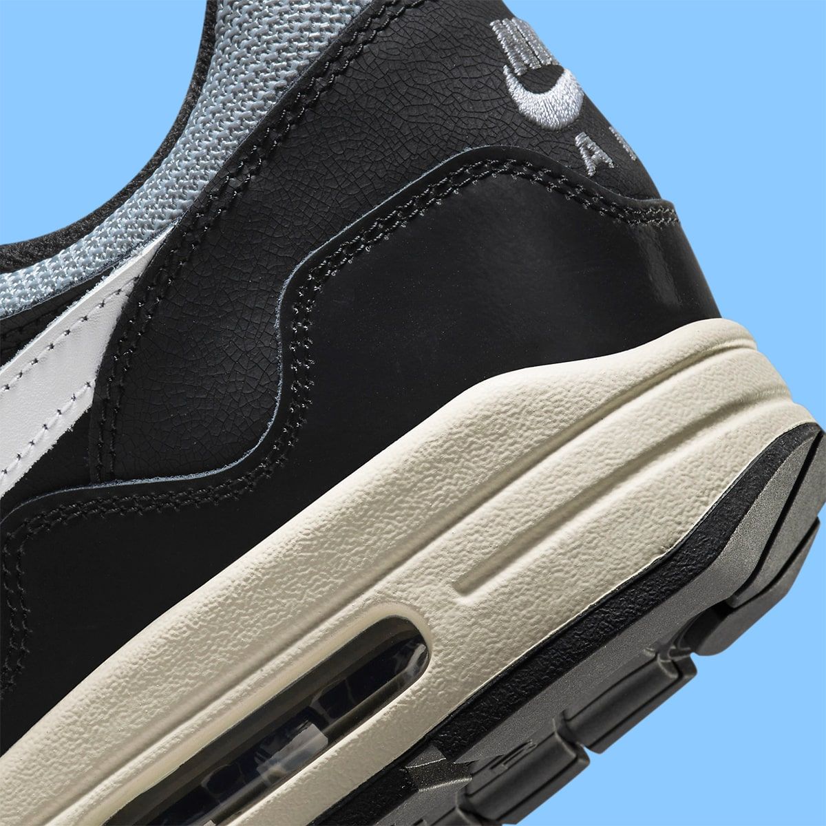 nike air max 1 thunder grey sail black