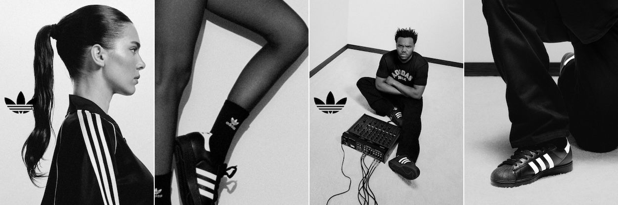 Kendall Jenner & Baby Keem for adidas Originals Superstar. Photo via adidas.