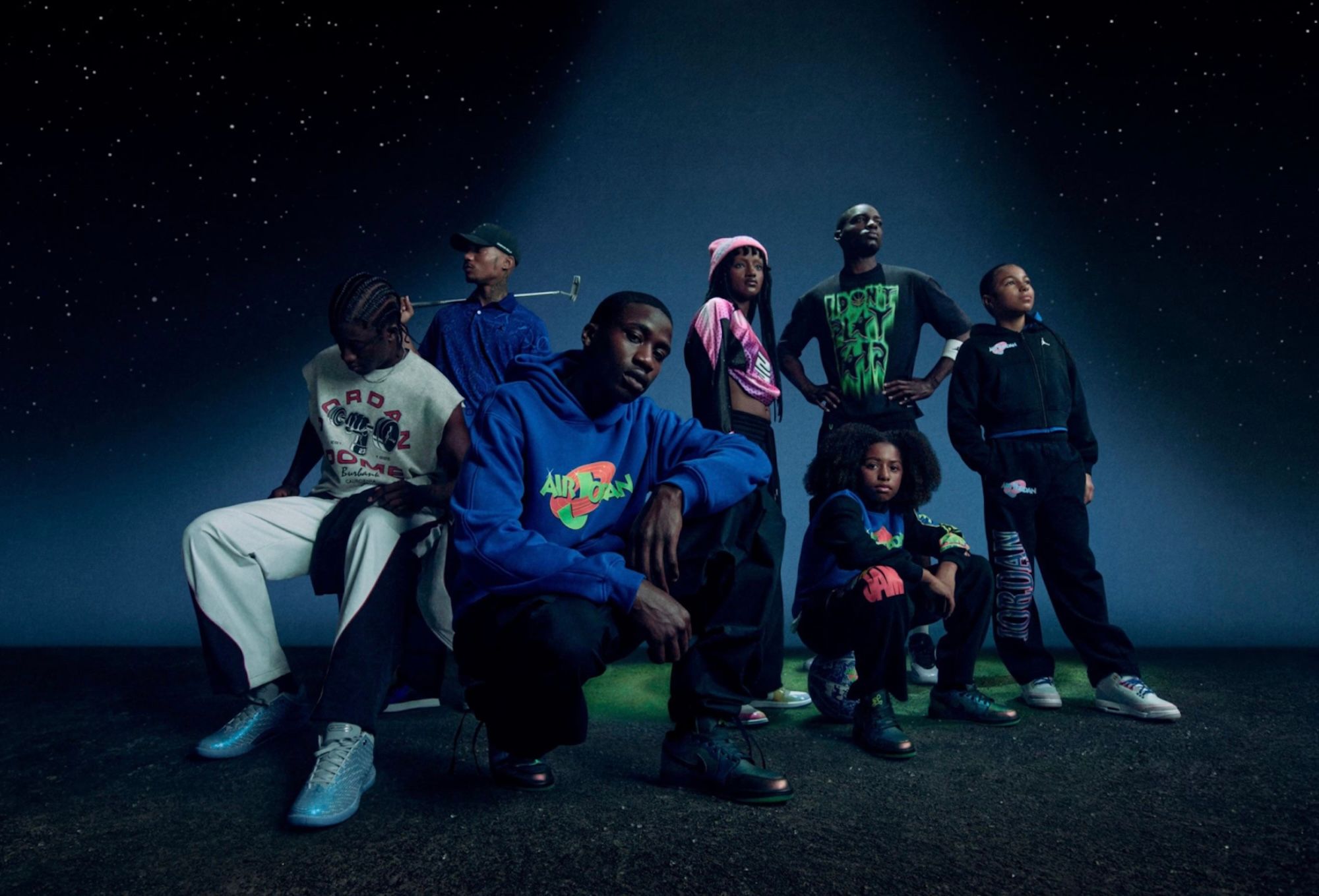 Air Jordan 41 Basketball Shoe Featured in the Space Jam-related "Greatness is Never Out of Reach" Campaign. Photo via Nike.
