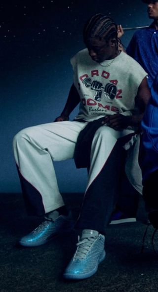 Air Jordan 41 Basketball Shoe Featured in the Space Jam-related "Greatness is Never Out of Reach" Campaign. Photo via Nike.