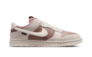 Nike Dunk Low GORE-TEX in a "Light Bone" color scheme.