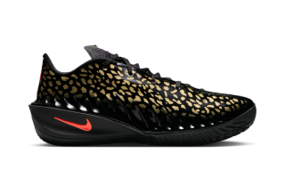 Victor Wembanyama's cheetah-inspired Nike G.T. Cut 4 basketball shoe.
