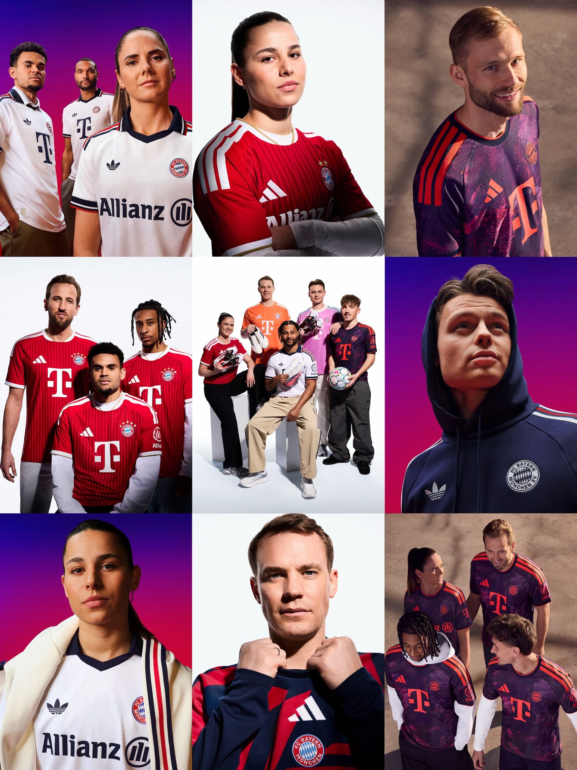 Manchester United's 26/27 Away, Home, Third Jerseys & Fan Gear. Photos via adidas.