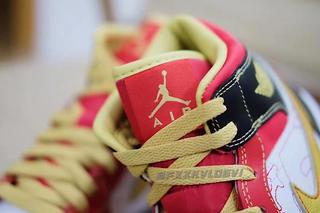 Nike Air Jordan 1 Low White Toe Shoes Black Fire Red 553558-063 Mens NEW