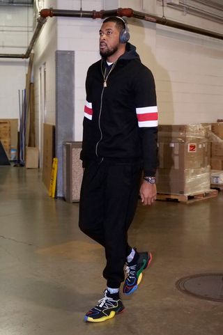 Derrick Favors Pharrell Williams x adidas BYW X