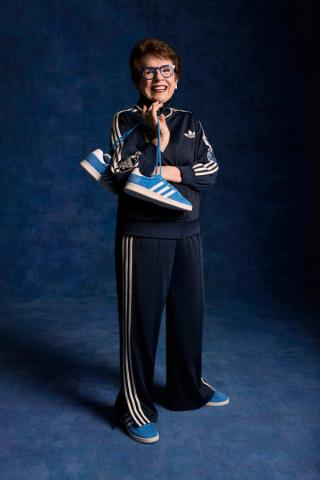 Billie Jean King for adidas Tennis. Photo via adidas.