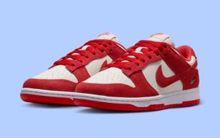 Nike Delivers Another Metallic Mini Swoosh Dunk in "Light Crimson"