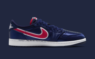 Air Jordan 1 Low OG “Howard University” (SKU: IX8478-410). Photo via Nike.