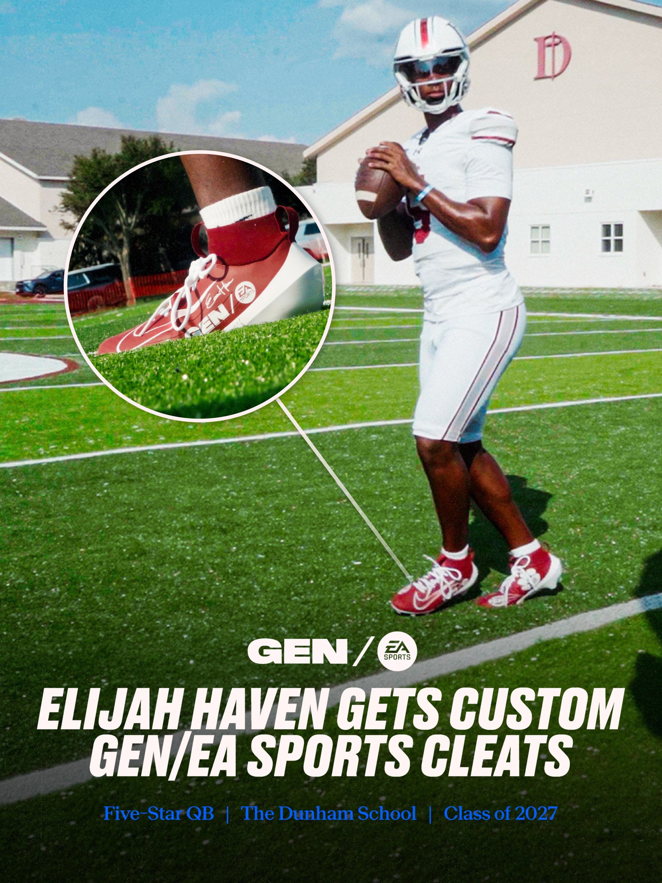 Five-Star QB Elijah Haven Gets Custom GEN / EA SPORTS Nike Vapor Pro Cleats