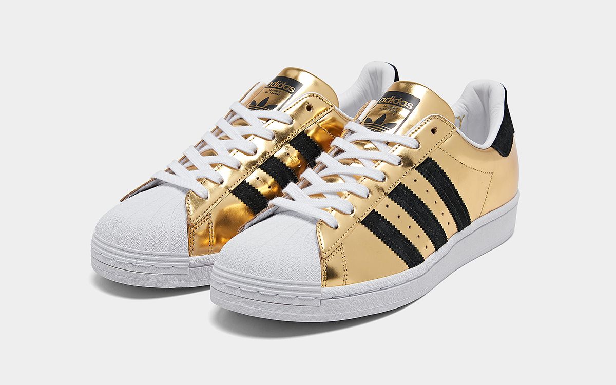 Adidas superstars shop metallic gold