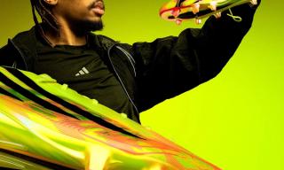 Bradley Barcola in promotional campaign for the adidas F50 HYPERFAST EVO "Too Light" football boot release.