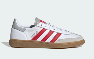 Liverpool x adidas Handball Spezial "White/Strawberry Red" (26/27) sneaker.