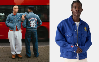 Campaign and product images for the Levi's® x England & France National Football Team Denim Collections ahead of the 2026 World Cup™.