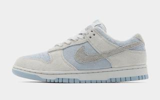 nike dunk low blue grey hairy suede 2
