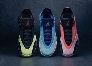 Jordan Triangle in three Launch Colorways. Photo via Jordan Brand.