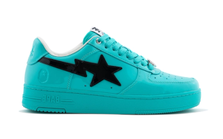BAPE STA™ "Turquoise Blue" (Patent Leather) sneaker.
