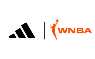 Logo lock-up for Adidas and the WNBA.