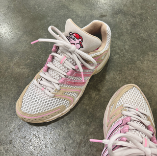 UNheardof's adidas Originals AdiStar Control 5 tan-and-pink "Porkchop" sample. Photo via Philip Lipschutz.