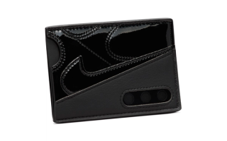 Nike Icon Air Max 90 "Black Patent Leather" Card Holder.