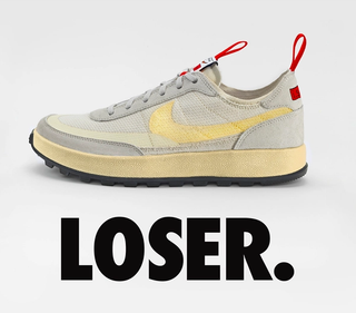 Tom Sachs' NikeCraft General Purpose Participation Shoe for "Losers" of the I.S.R.U. Camp.