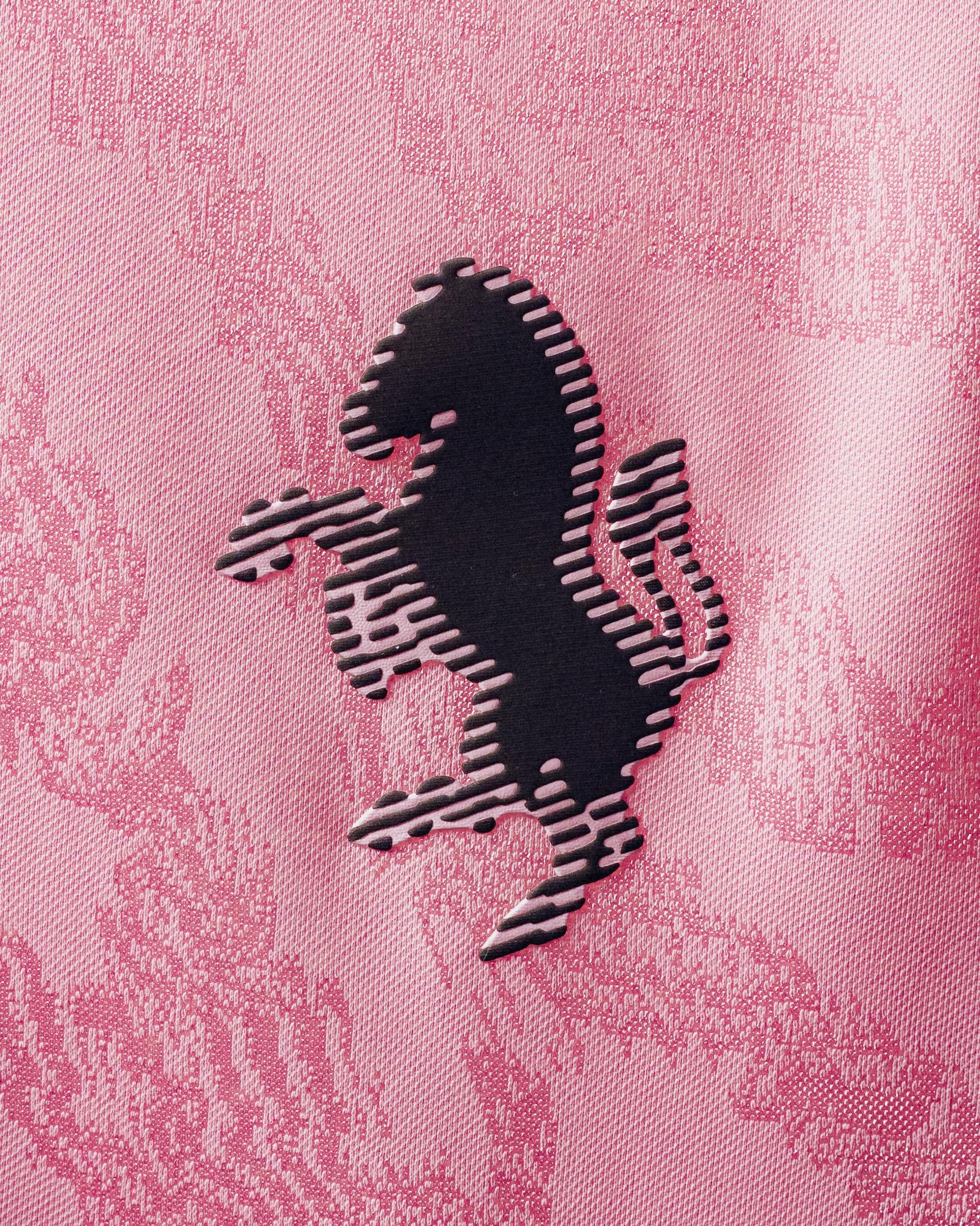 Juventus 26/27 Away Jersey in a "True Pink" color. Photo via adidas.
