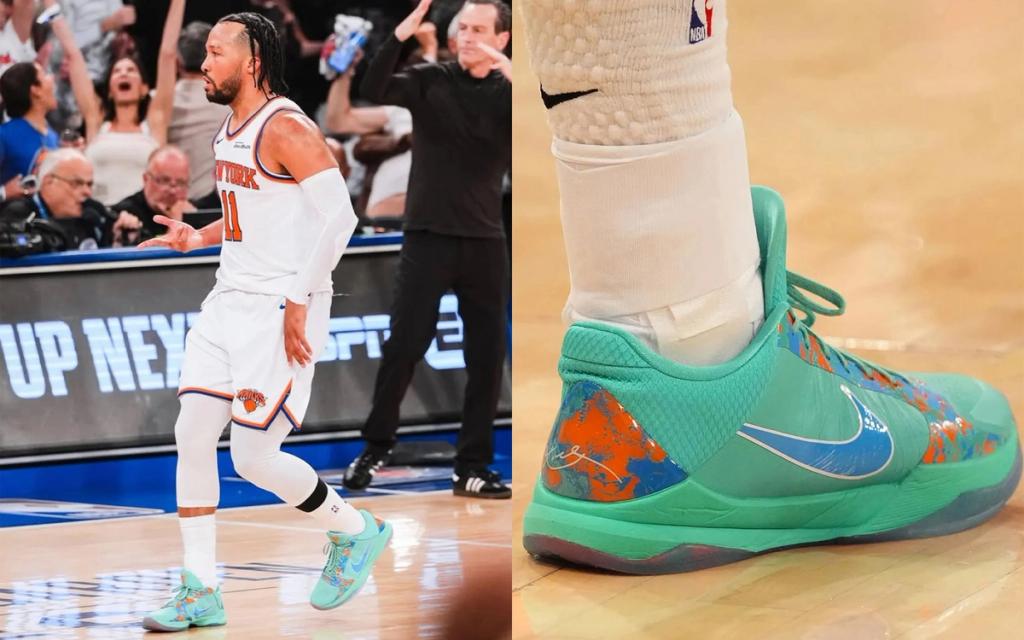 Nike Kobe 5 'NY vs. NY' colorway in New York-inspired blue and orange design