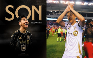 Son Heung-min in LAFC's MLS jerseys by Adidas.