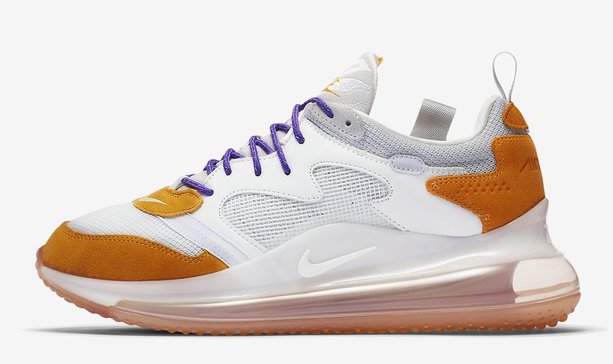 nike air max 720 gold and white